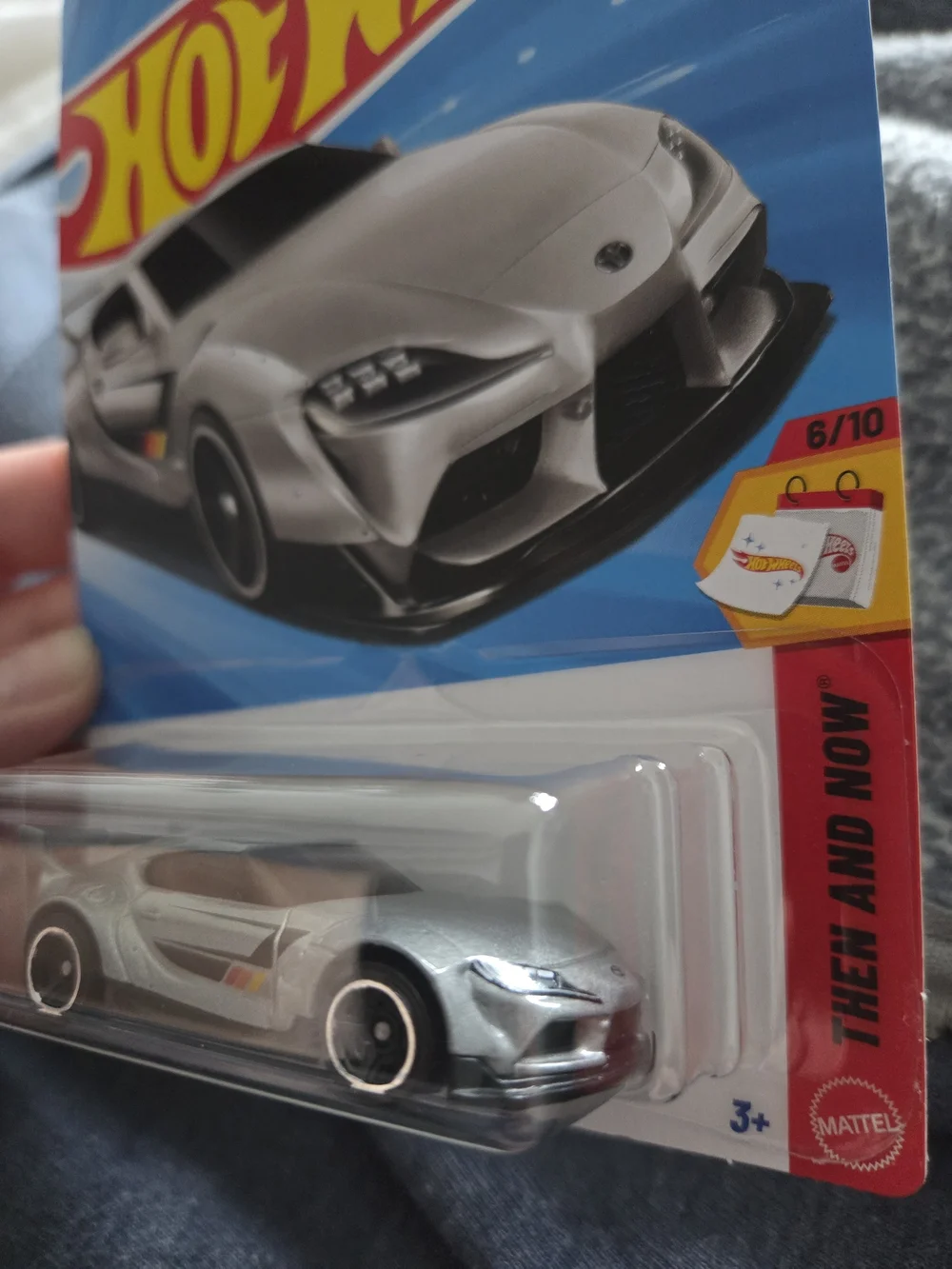 Hot Wheels Silver Sports Car Toy - Die-Cast Racing Vehicle